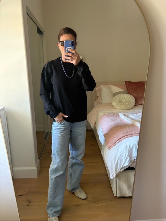Versace Sweaters - 90s VTG Archive Versace Classic 100% Merino Wool Embroidered Shoulder Sweater L
